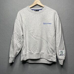 Zara Gray Sweatshirt With Marcello Velho Experimental Graphics Design Small